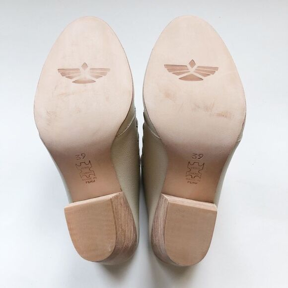 Fortress Of Inca Gaby Ivory Leather Mules - Picture 6 of 8